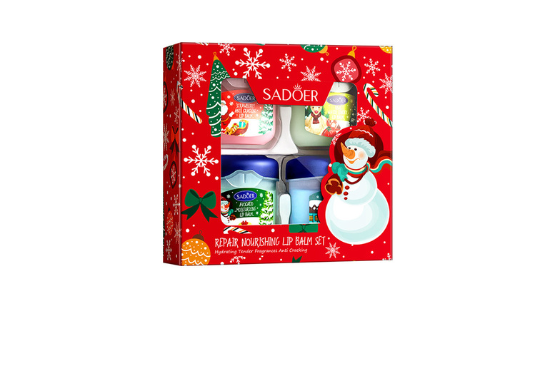 4pc Christmas Avocado Moisturising Lip Balm Set | Wowcher