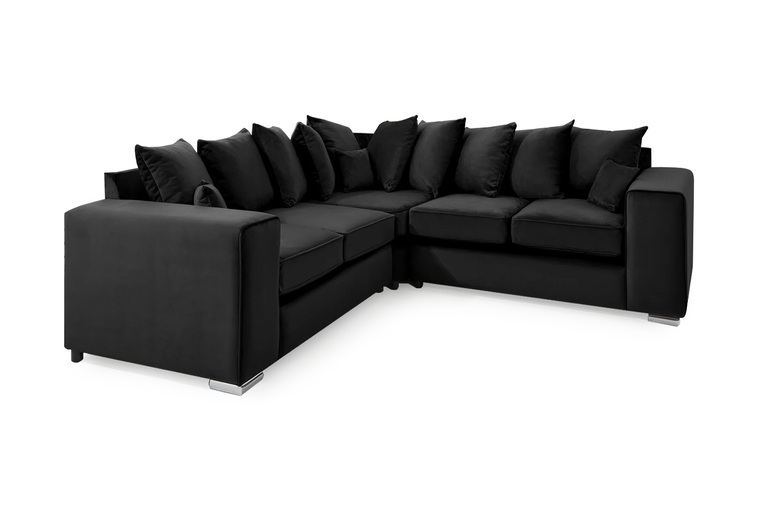 Madrid Chenille Fabric Scatterback Sofa Range – Armchair & Corner Sofa, Modern 1- or 5-Seater | Wowcher Madrid Chenille Fabric Scatterback Sofa Range – Armchair & Corner Sofa, Modern 1- or 5-Seater | Wowcher