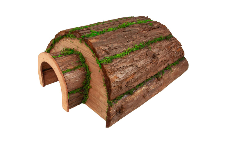 Weatherproof Natural Bark Hedgehog House – Wildlife Shelter, Untreated Wood | Wowcher
