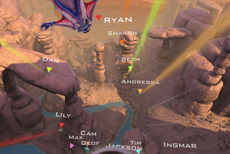 30 Min RUSH Skydiving Race with Centre VR – Thrilling Virtual Adventure in London or Bournemouth | Wowcher