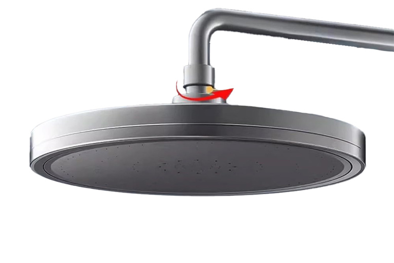 Six-Mode ABS Rainfall Shower Head – 9″ Panel, Modern Bathroom Upgrade | Wowcher