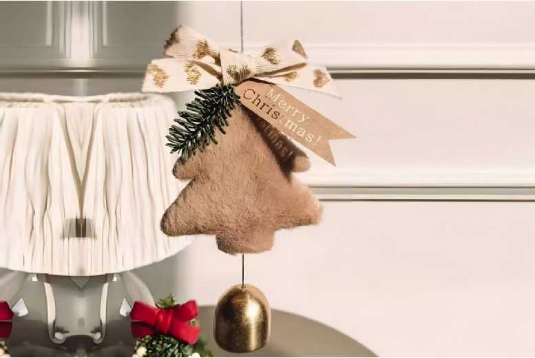 2Pcs Christmas Tree Bell Ornaments | Wowcher