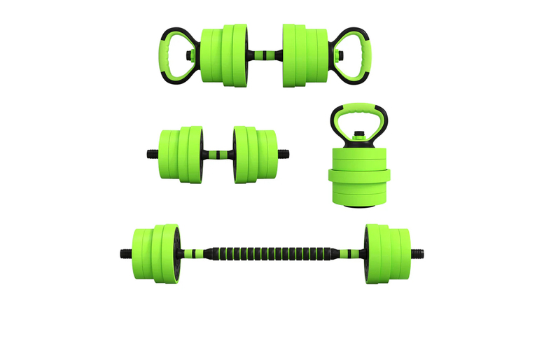 4-in-1 Adjustable Weight Dumbbells Set – 3 Options | Wowcher