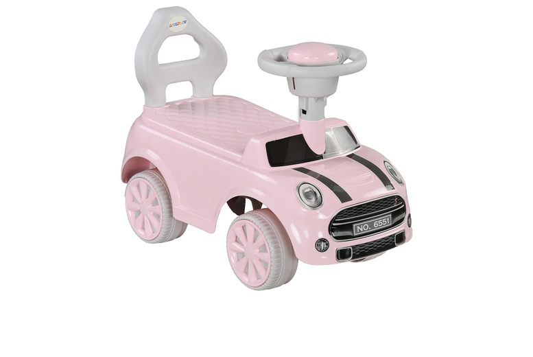 Kids' Foot To Floor Ride On Sliding Car - Pink or Light Blue | Wowcher