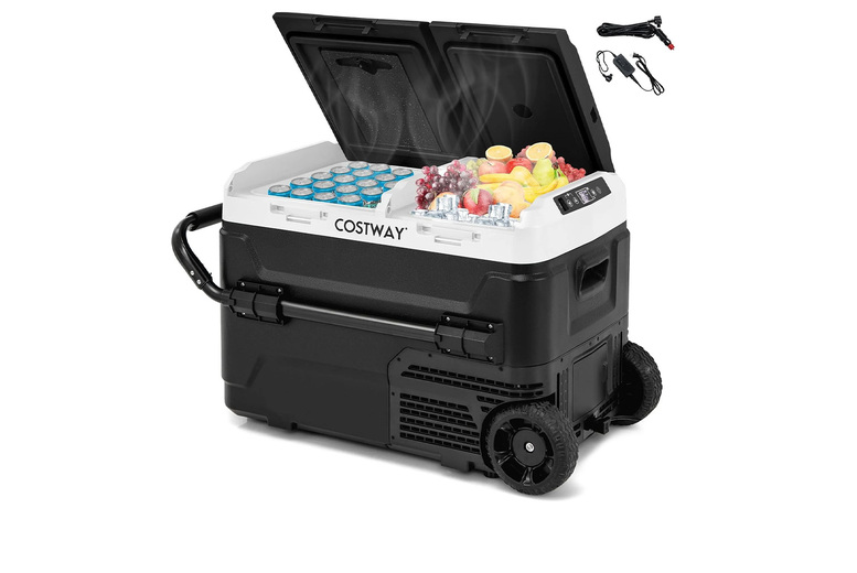 40L Dual Zone Portable Car Fridge Freezer – Large Food Storage, Energy-Efficient, Travel-Ready | Wowcher