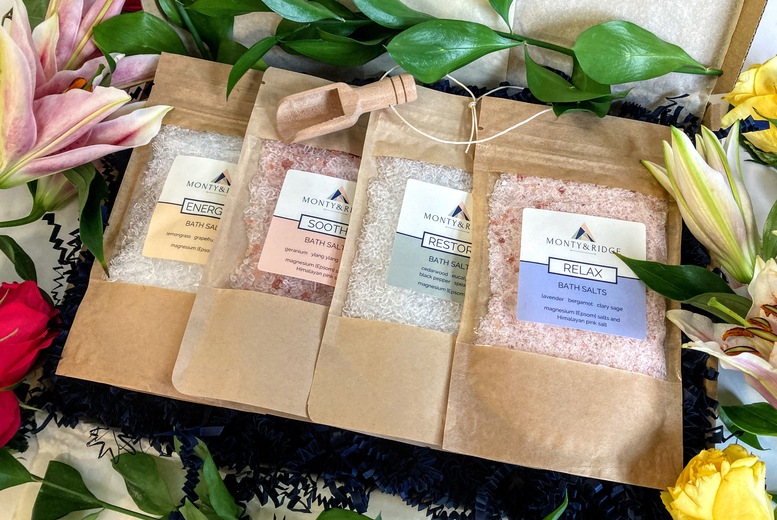 Ultimate Bath Salts Letterbox Gift - 4 Large Luxurious Blends | Wowcher