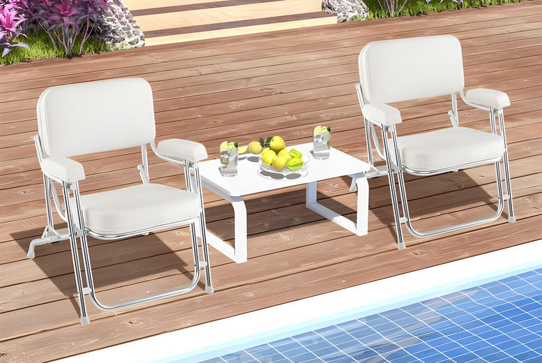 Folding Aluminum Deck Chair – Weather-Resistant Comfort | Wowcher Folding Aluminum Deck Chair – Weather-Resistant Comfort | Wowcher