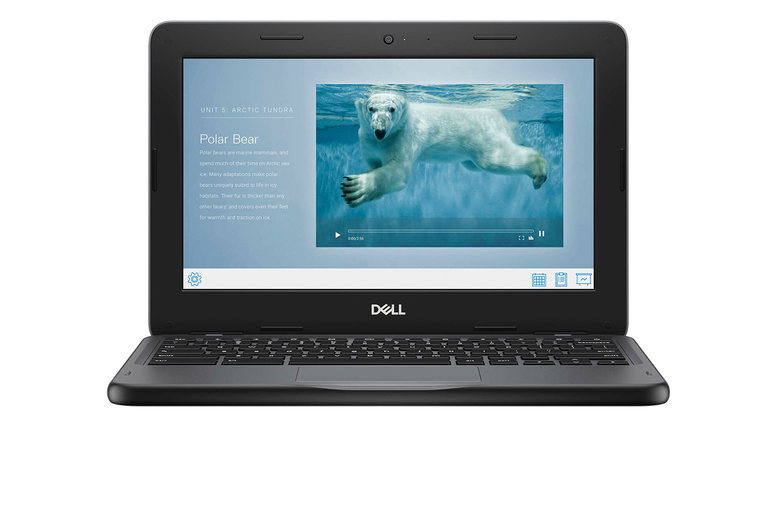 Black Dell Chromebook 11 3100 - Portable High-Performance Laptop - Touchscreen Option! | Wowcher