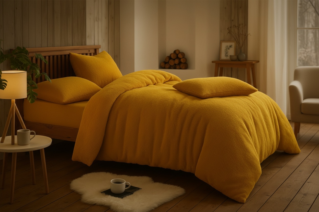 Winter Warm Teddy Fleece Bedding Set - 9 Colours | Wowcher