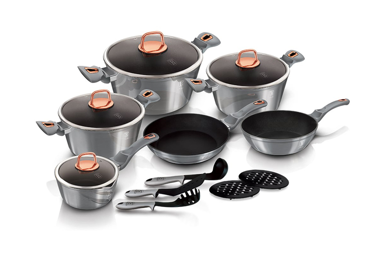 Berlinger Haus 15 Pieces Cookware Set – 3 Colours Berlinger Haus 15 Pieces Cookware Set – 3 Colours