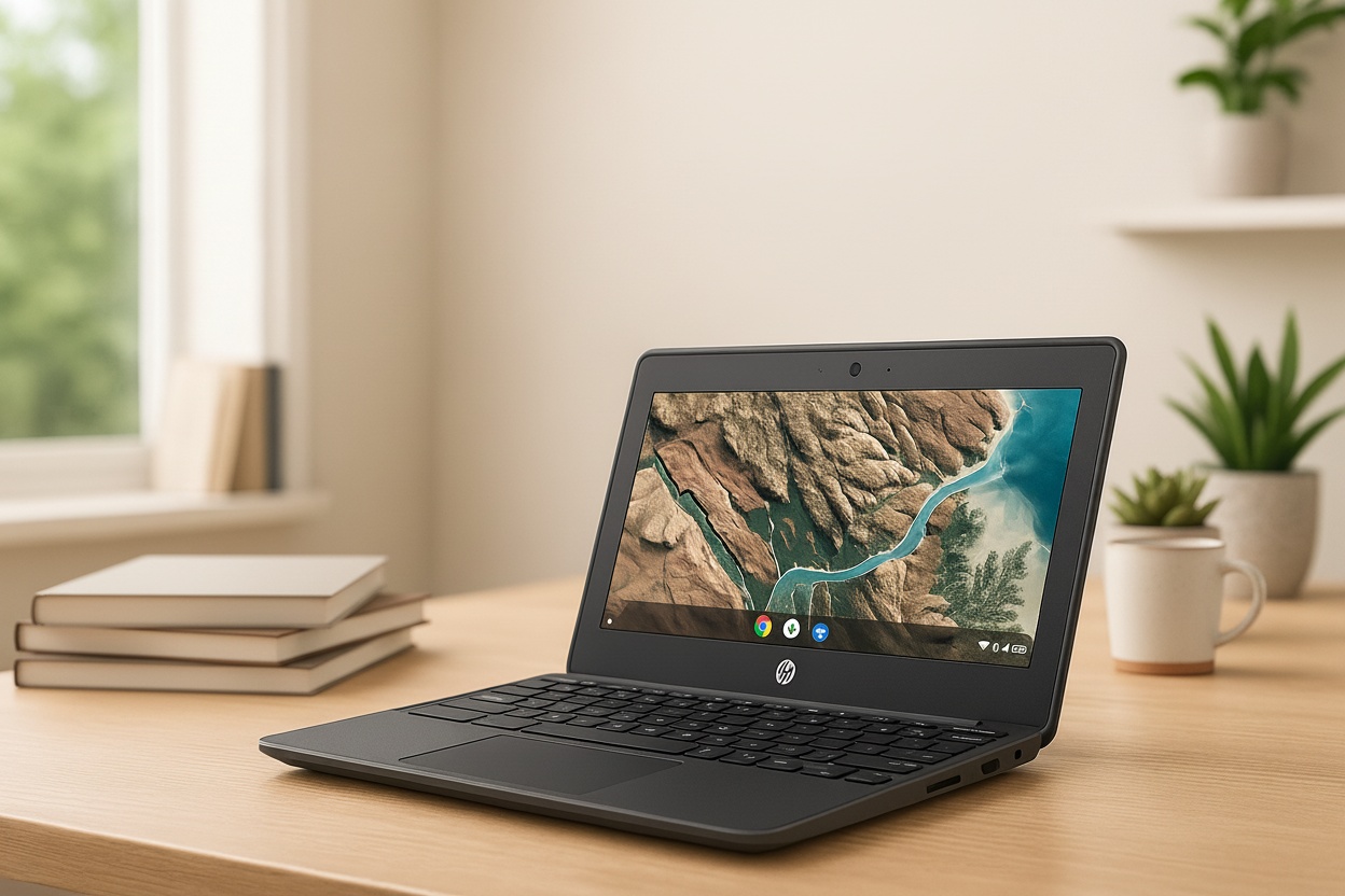 HP Chromebook 11 G8 EE Laptop - Portable High Performance, Intel Celeron, 4GB RAM, 11.6-inch HD Display | Wowcher
