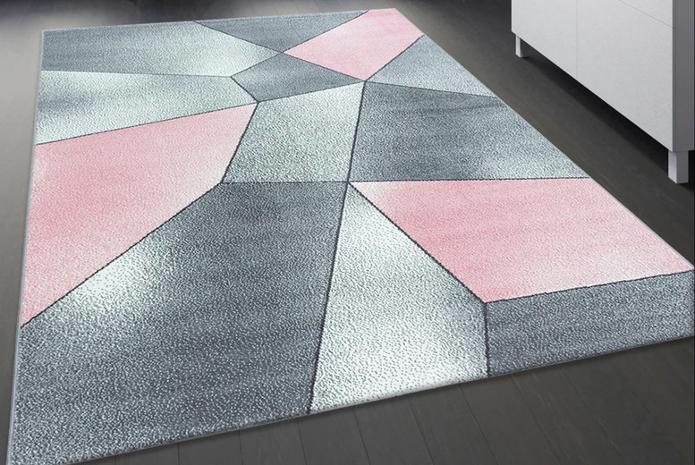 Abstract Geometric Polypropylene Indoor Rug – Machine Washable, Easy-Care, Multiple Sizes & Styles | Wowcher Abstract Geometric Polypropylene Indoor Rug – Machine Washable, Easy-Care, Multiple Sizes & Styles | Wowcher