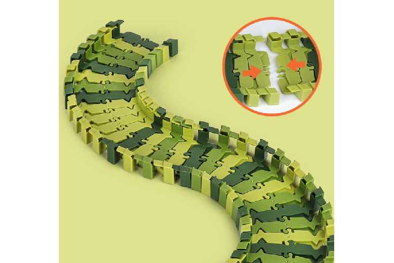 Dino World Safari Track STEM Building Set – Dinosaur Imaginative Play Toy, Battery-Operated, Ages 3+ | Wowcher