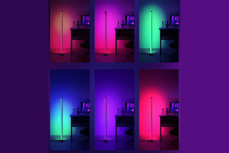 LED Corner Light with Remote & App Control – 2 Options | Wowcher