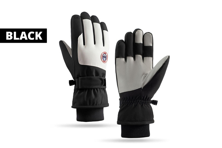 Canada Goose- Thermal Touchscreen Windproof Ski Gloves, Men, Black | Wowcher