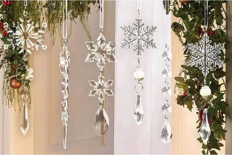 10-Piece Xmas Tree Hanging Ornaments Set | Wowcher