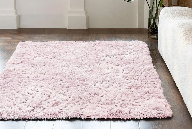 Cuddle Fluffy Anti-Slip Shaggy Rug – Plush Long Pile, Modern Style, Multiple Sizes & Colours | Wowcher