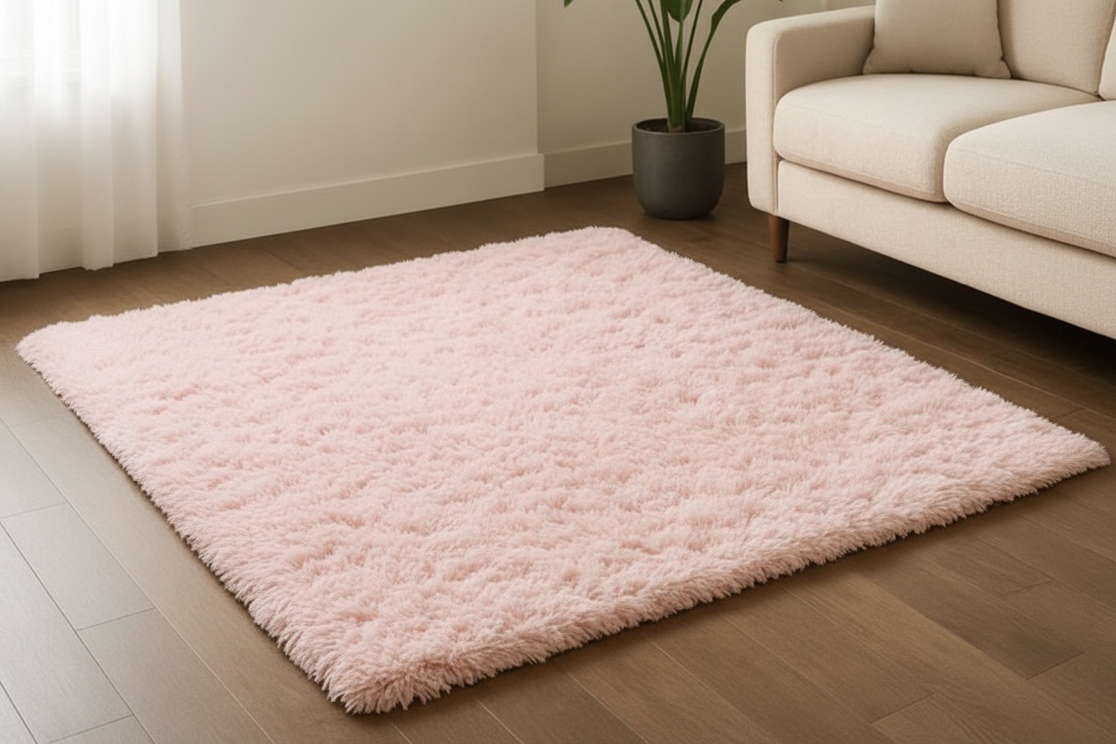 Cuddle Fluffy Anti-Slip Shaggy Rug - Plush Long Pile, Modern Style, Multiple Sizes & Colours | Wowcher