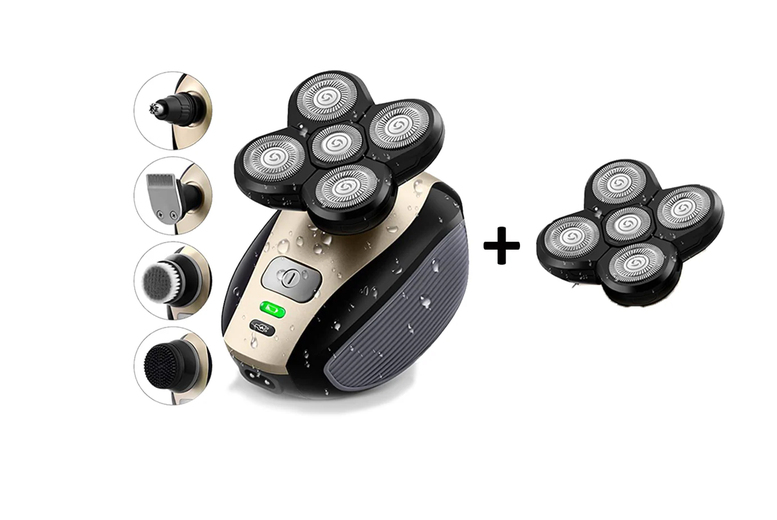 Men’s All-in-One Waterproof Electric Shaver & Beard Trimmer Kit – Cordless, USB Rechargeable | Wowcher