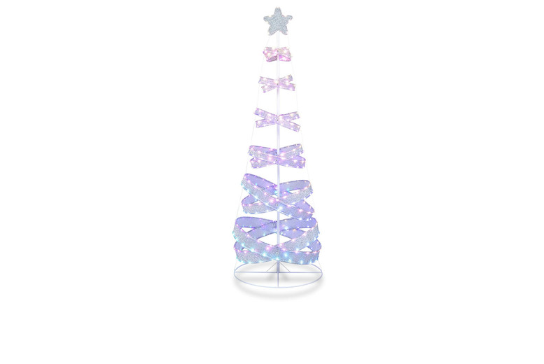 Collapsible Outdoor Spiral Pre-Lit Christmas Tree Collapsible Outdoor Spiral Pre-Lit Christmas Tree
