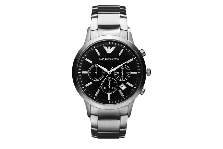 Men’s Emporio Armani Stainless Steel Classic Chronograph Watch Men’s Emporio Armani Stainless Steel Classic Chronograph Watch
