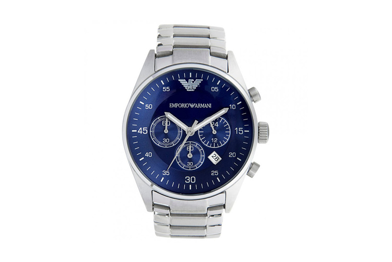 Emporio Armani AR5860 Men’s Chronograph Watch – Blue & Silver Emporio Armani AR5860 Men’s Chronograph Watch – Blue & Silver