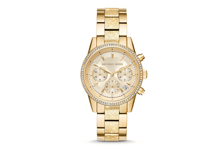 Michael Kors Ladies’ Ritz Gold Watch with Two Years Warranty Michael Kors Ladies’ Ritz Gold Watch with Two Years Warranty