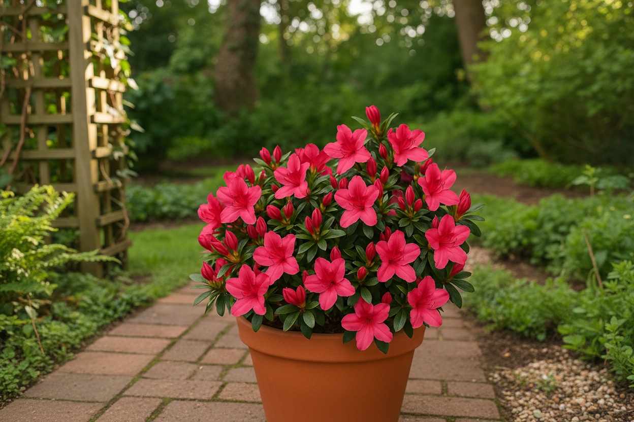 Azalea Japonica Vuyks Scarlet - Evergreen Shrub | Wowcher