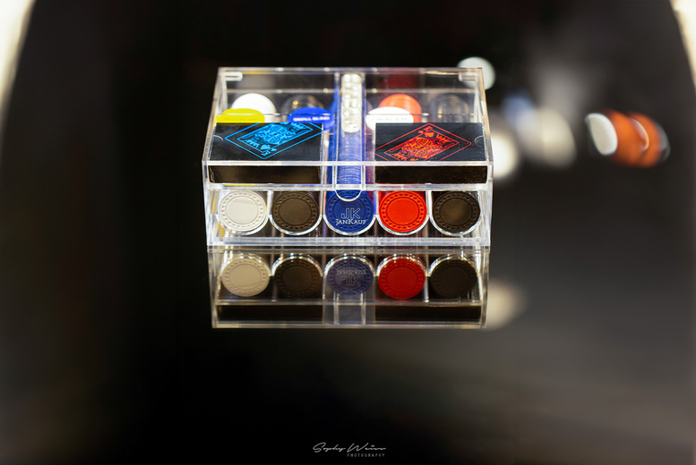 Jan Kauf Luxury Acrylic Poker Set – Modern Decorative Game Table Accent | Wowcher