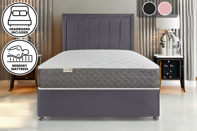 Ottoman Divan Bed Set with Headboard & Mattress | Wowcher Ottoman Divan Bed Set with Headboard & Mattress | Wowcher