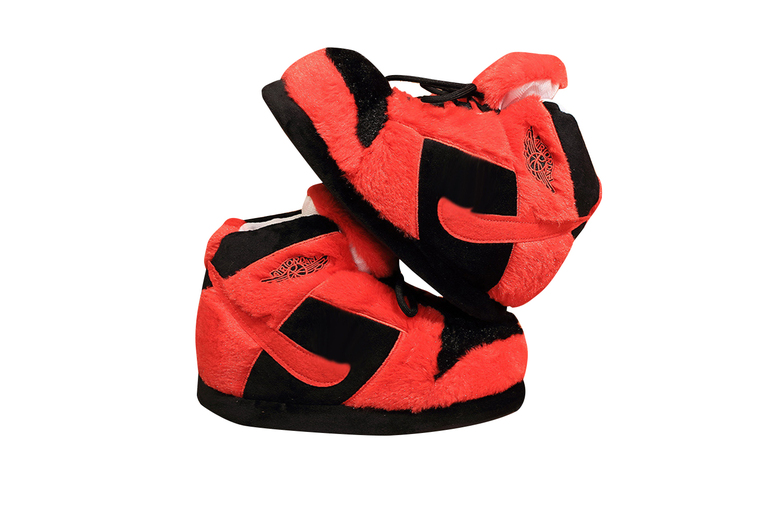 Unisex Free Size Nike Dunk  Chunky Warm Slippers, Red | Wowcher