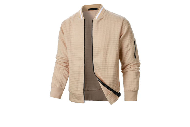 Men’s Lightweight Bomber Jacket – Casual, Versatile, 7 Colours, S-3XL | Wowcher