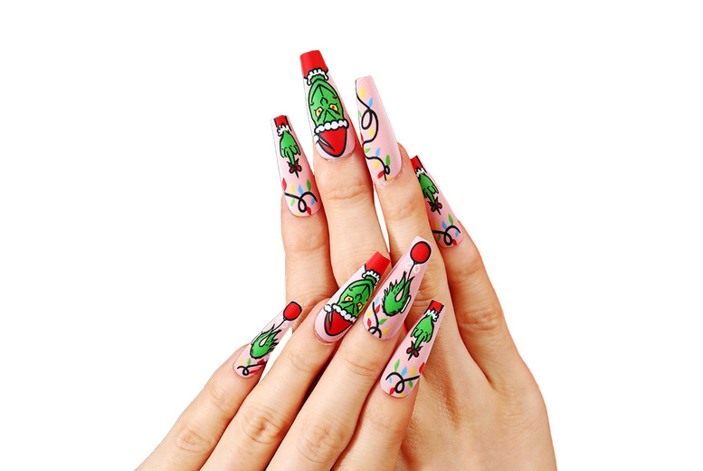 Cartoon- Christmas Press-On Nails – Long-Lasting, Easy-Apply, Festive Nail Art Set | Wowcher Cartoon- Christmas Press-On Nails – Long-Lasting, Easy-Apply, Festive Nail Art Set | Wowcher