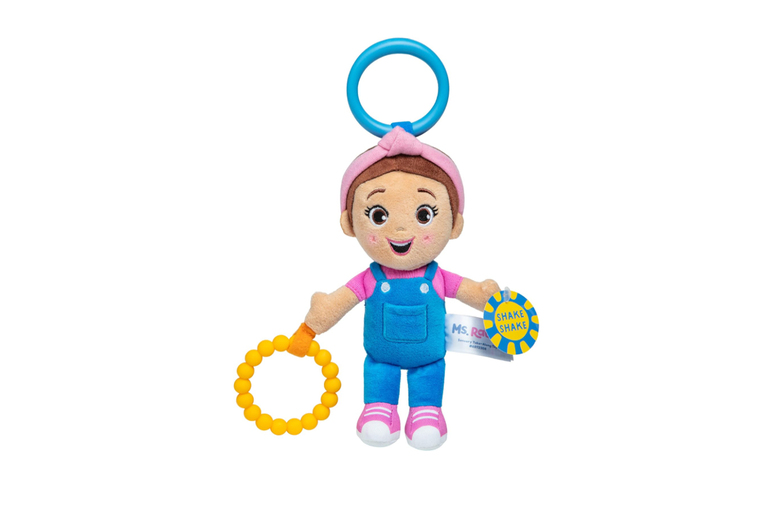 Cartoon- Interactive Plush & Teething Toy – Ages 3+ – Sensory, Clip-On, Ms. Rachel Theme | Wowcher