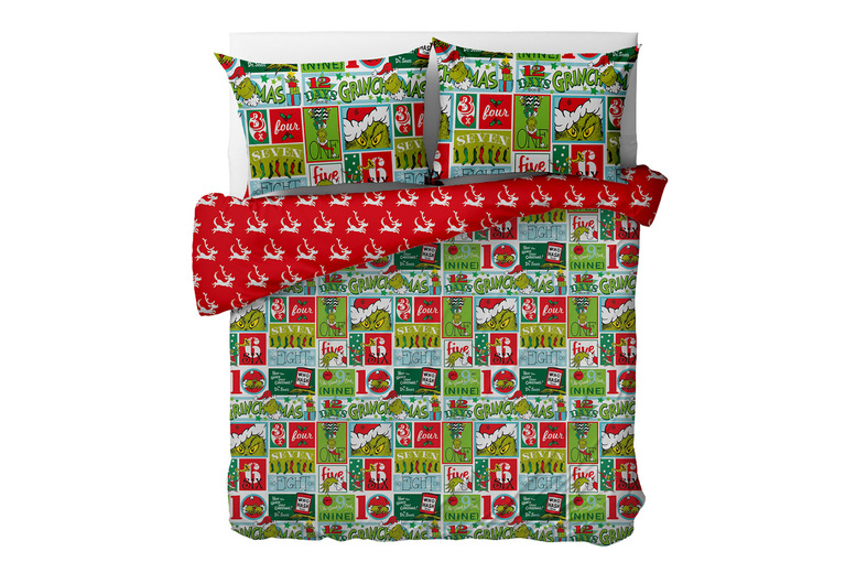 Christmas Grinch  Microfibre Duvet Cover – 2 Sizes | Wowcher