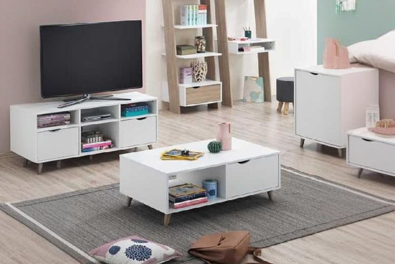 Scandinavian Coffee Table with Storage Scandinavian Coffee Table with Storage
