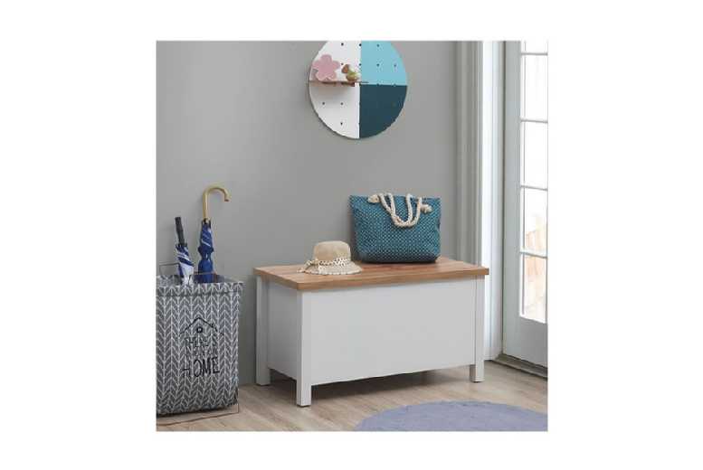 White Blanket Box, Elegant Chest White Blanket Box, Elegant Chest