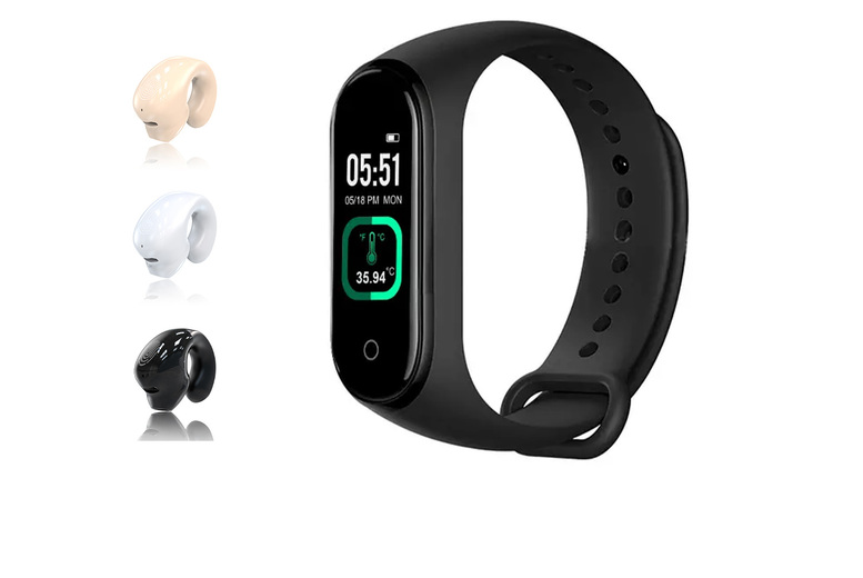 Smart Watch & Earbuds Bundle – Advanced Fitness Tracker with AMOLED Display, Heart Rate Monitor & Wearable Tech Integration | Wowcher