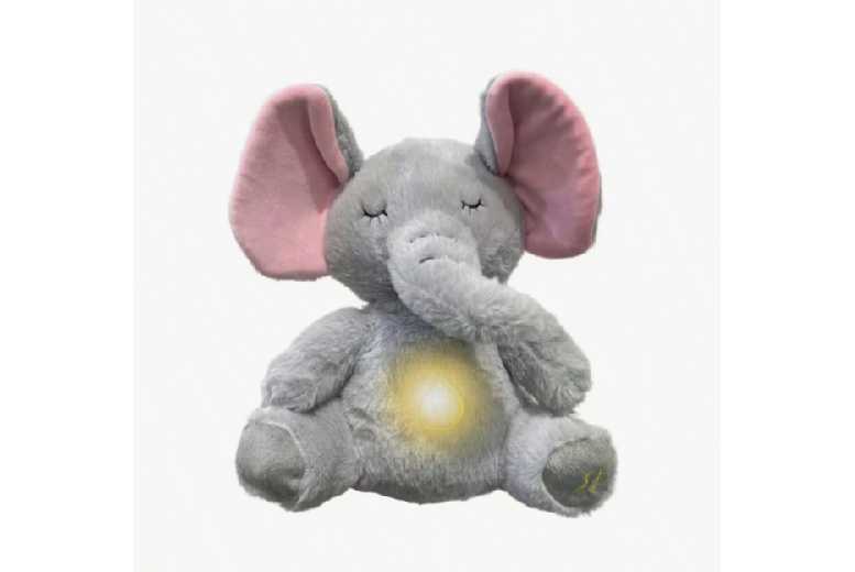 1pc Interactive Soothing Breathing Plush Toy - Ages 3+, Calming, Battery-Operated, Sensory Comfort Buddy | Wowcher