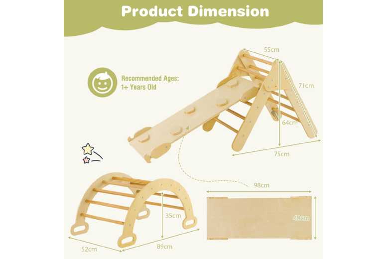 3-in-1 Adventure Triangle Climbing Set | Wowcher 3-in-1 Adventure Triangle Climbing Set | Wowcher