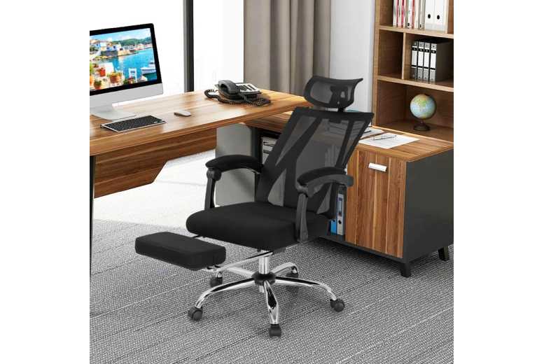 Ultimate Ergonomic Mesh Office Chair – Adjustable Height, Lumbar Support & Footrest | Wowcher Ultimate Ergonomic Mesh Office Chair – Adjustable Height, Lumbar Support & Footrest | Wowcher