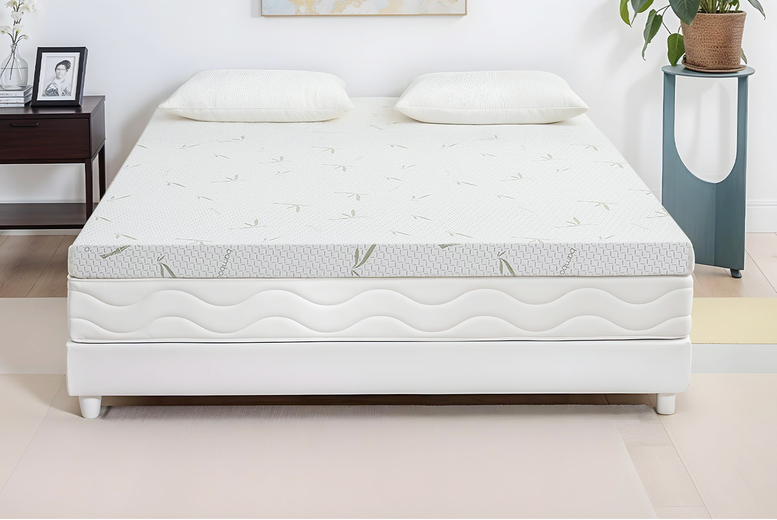 'Bamboo Memory Foam Mattress Topper - 4 sizes available! | Wowcher