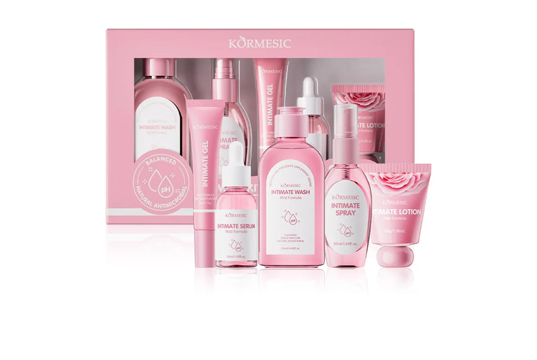 5 Piece Women’s Intimate Care Kit with pH Balancing & Soothing Aloe – For Sensitive Skin, Complete Routine | Wowcher
