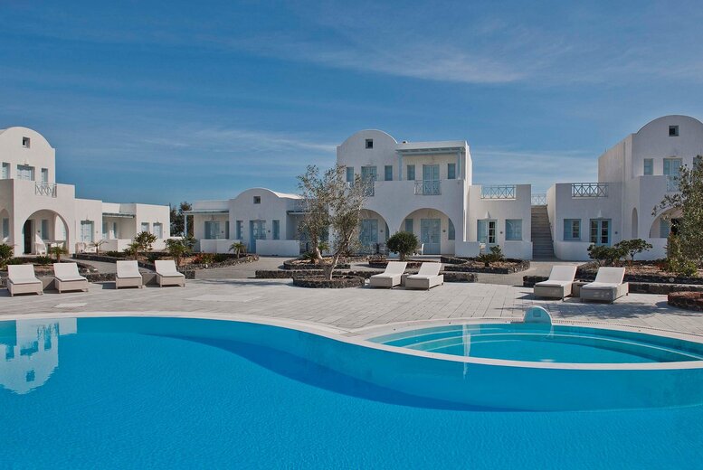 Santorini Beach Escape: Hotel Stay, Return Flights & Volcanic Islands Tour | Wowcher Santorini Beach Escape: Hotel Stay, Return Flights & Volcanic Islands Tour | Wowcher