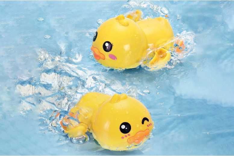4-Piece Wind-Up Bath & Pool Toy Set for Kids (Ages 4+) – Interactive Animal Water Play | Wowcher
