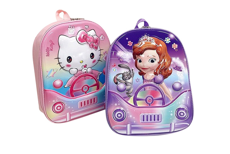 Children’s Durable Polyester School Backpack – 10 Cartoon Designs, Lightweight & Spacious 27x33cm | Wowcher
