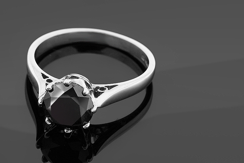 ... of £129 (from Jewellery Bank) for a black diamond ring - save 77% ... of £129 (from Jewellery Bank) for a black diamond ring - save 77%