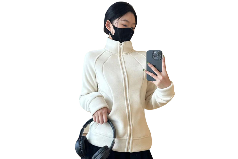 Unisex Black Longline Lightweight Compression Shacket – Classic Collar, Warm Polyester, 3 Colours, 4 Sizes | Wowcher