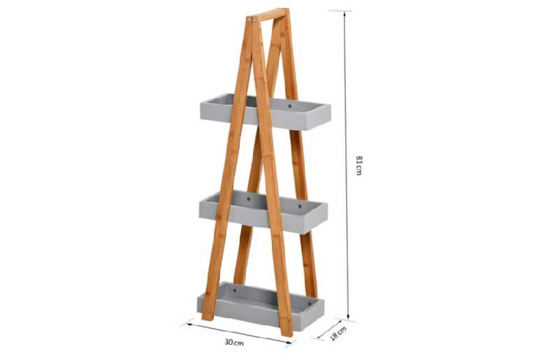 3-Tier Bamboo Bliss Freestanding Shelf | Wowcher