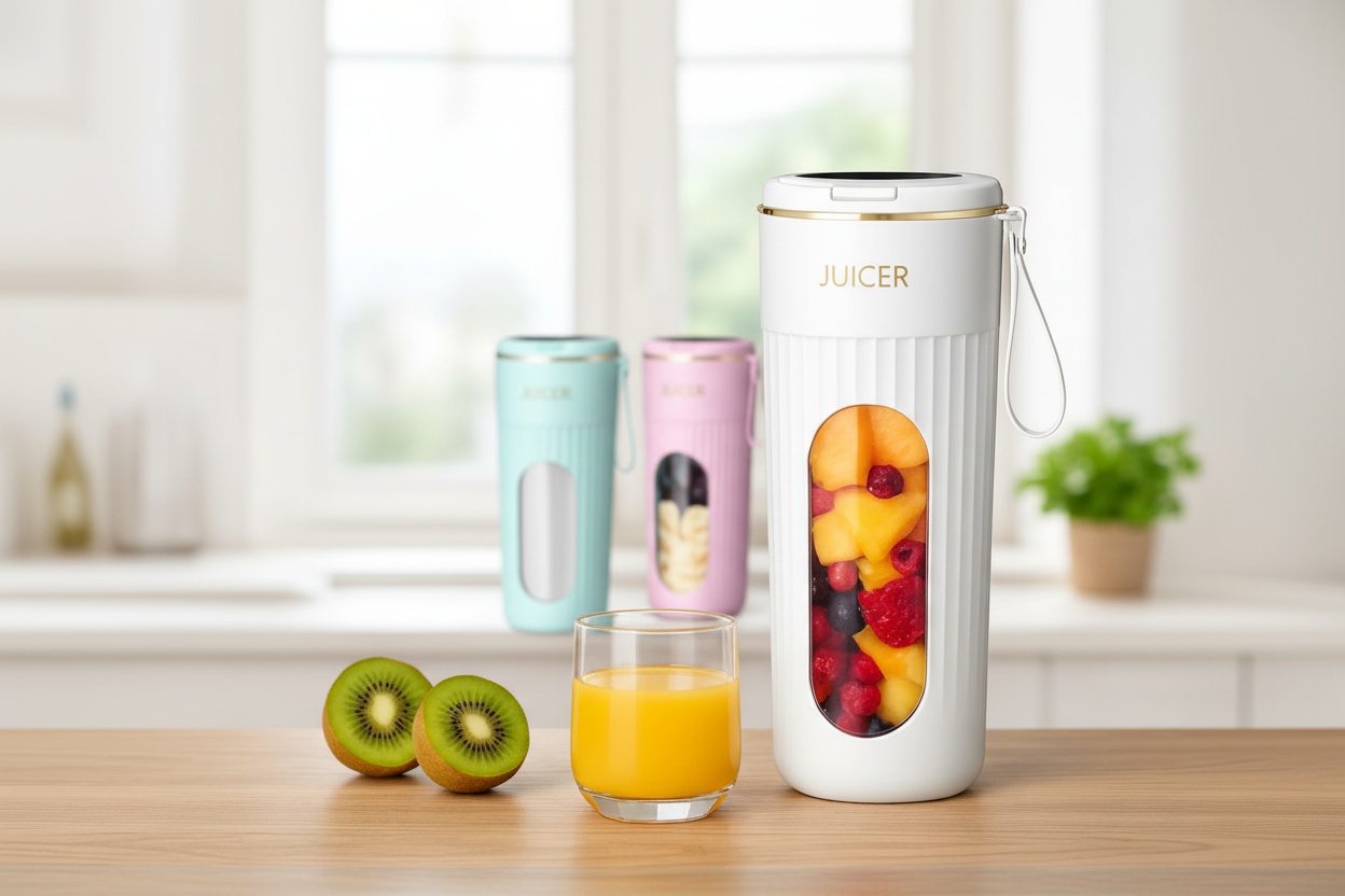 USB Rechargeable Mini Blender & Juicer - Portable, Fast-Blend, 340ml, Leak-Proof | Wowcher